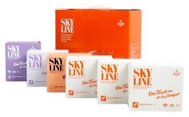 Skyline PEMF sanitary pad packages