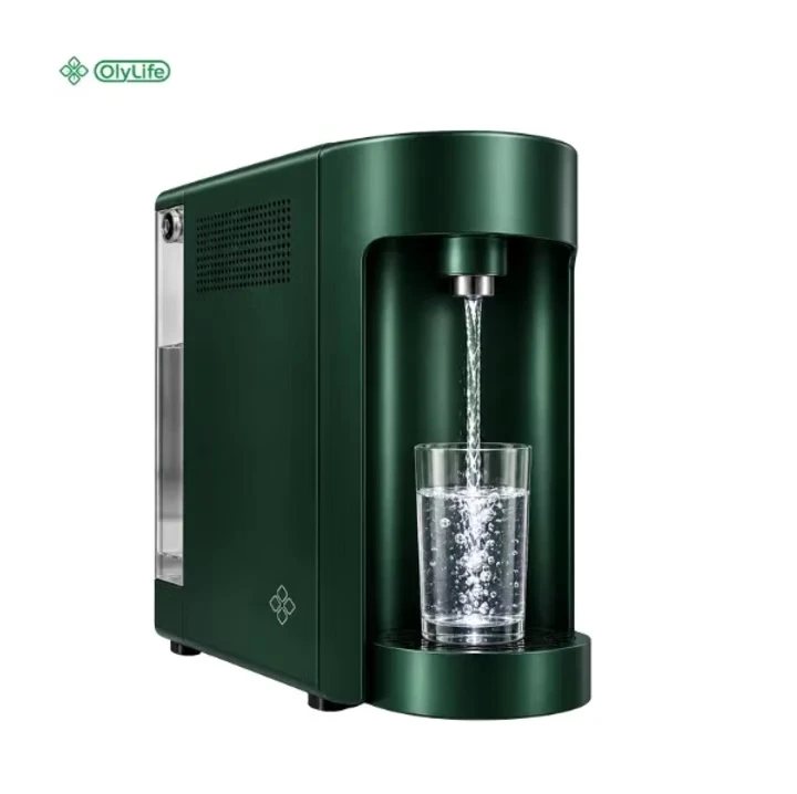 Spring Water SW-LITE green hydrogen water dispenser filling a glass